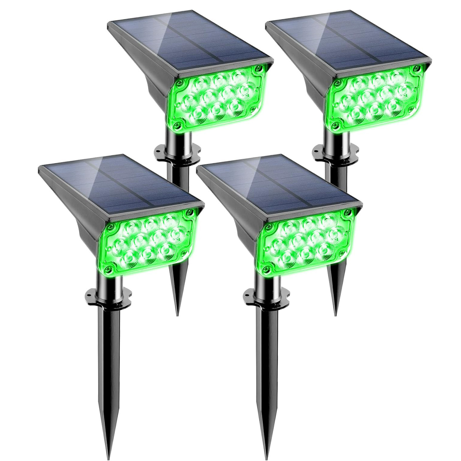 Smart Garden Solar Lights - 4pcs Solar Spotlight Outdoor Garden Wall