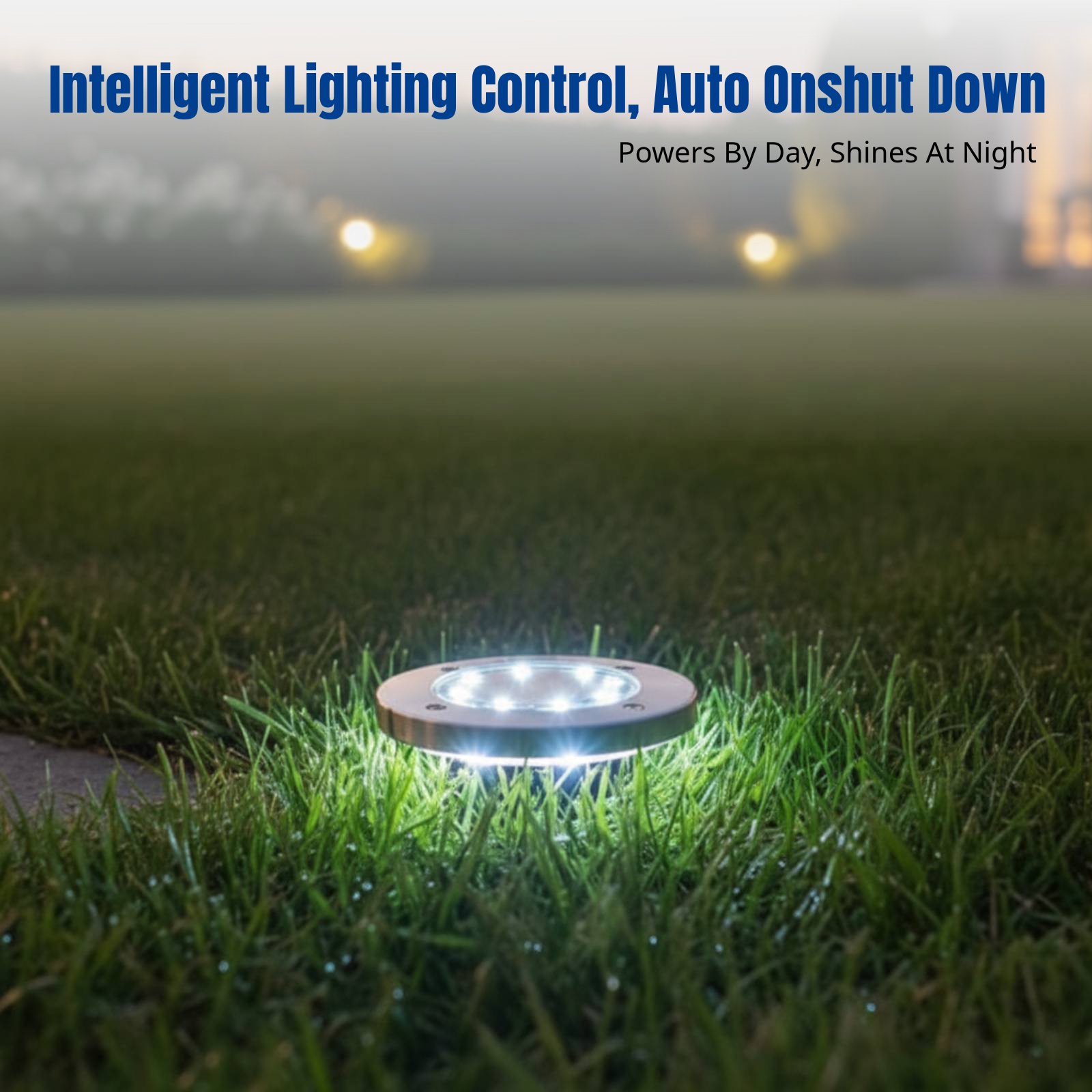 Smart Garden Solar Lights - Solar Ground Light, LED Lawn Light,