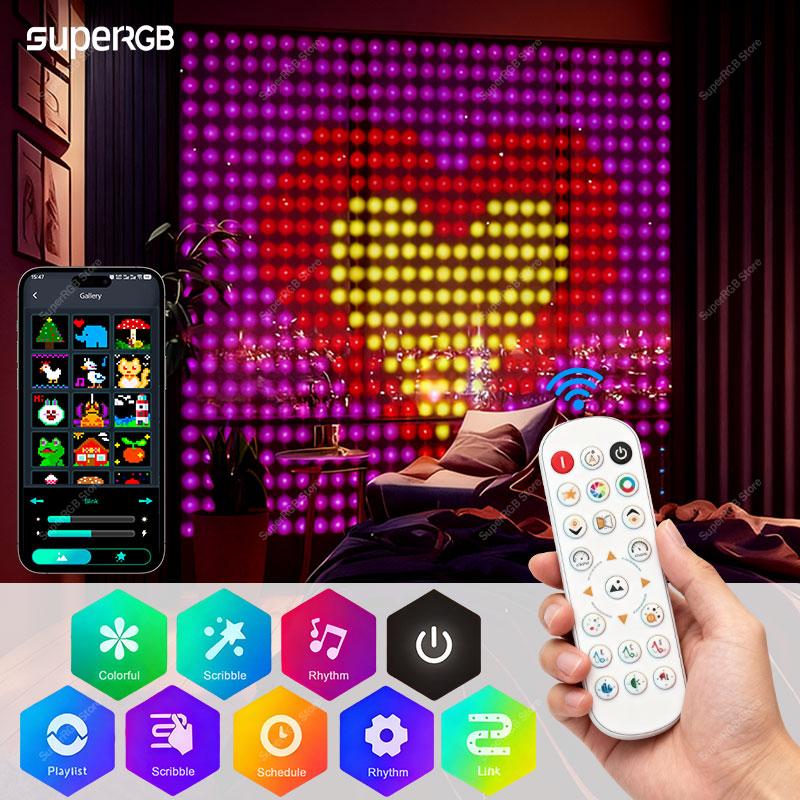 Smart Garden Rooms - Smart Curtain Light RGB String Lights