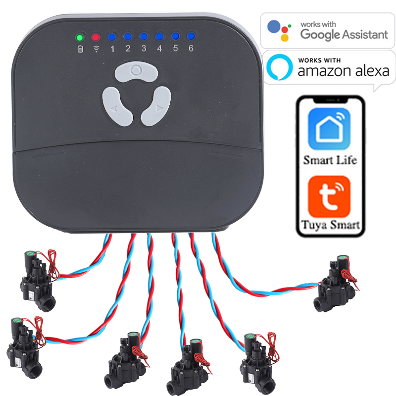 Smart Garden Keeper - 6 Zone WIFI Connect Tuya Smart