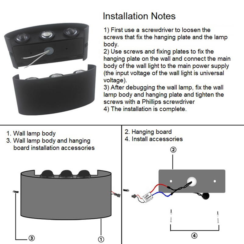 6W 8W RGBW Up Down LED Wall La - огляд і ціна Smart Garden Rooms
