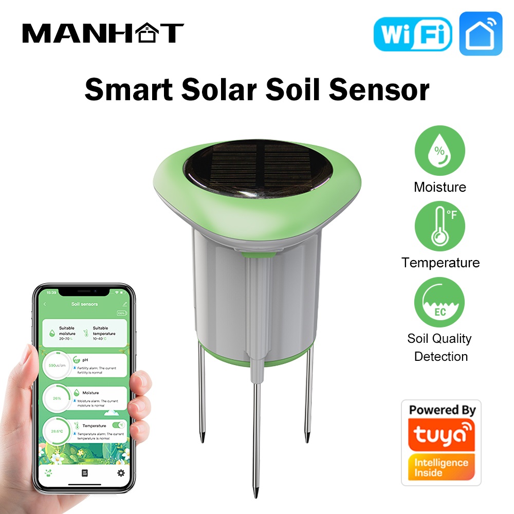 MANHOT WiFi Smart Solar Soil S - огляд і ціна Smart Garden Usa