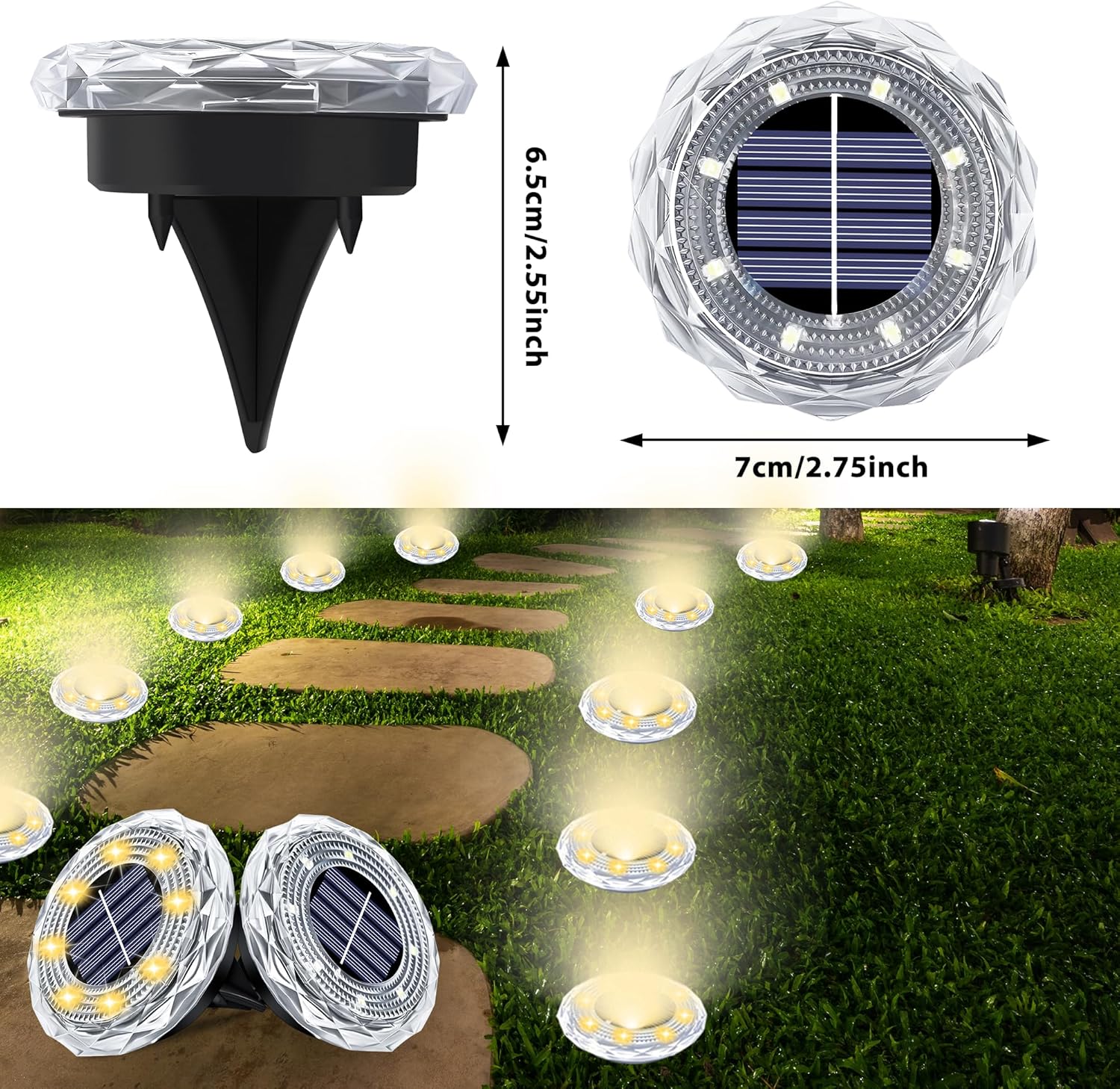 4/8PCS Solar Underground Light - огляд і ціна Smart Garden Solar Lights