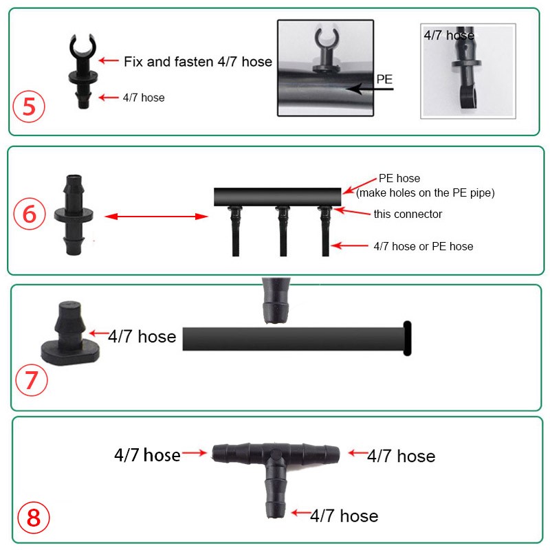 50pcs Garden Drip Irrigation C - огляд і ціна Smart Garden Tower