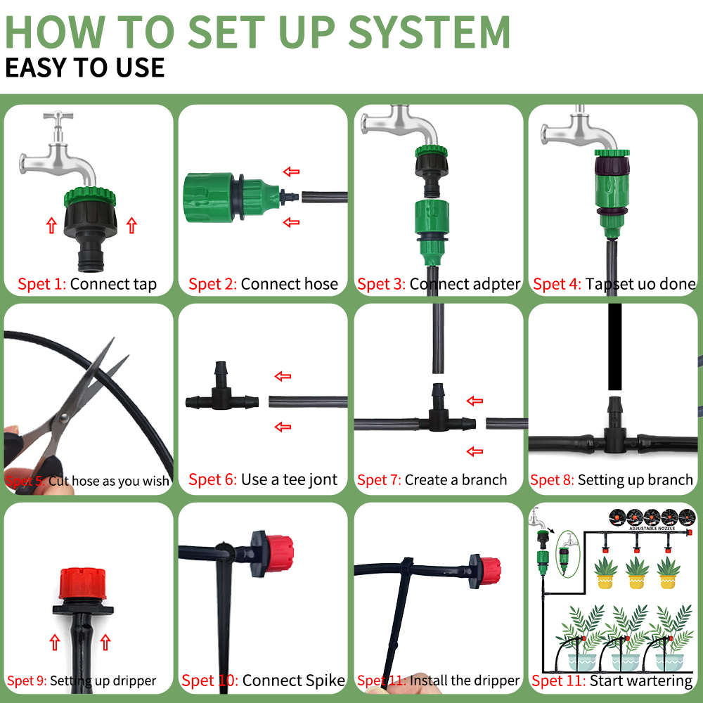 Micro Drip Irrigation System P - огляд і ціна Smart Garden Project