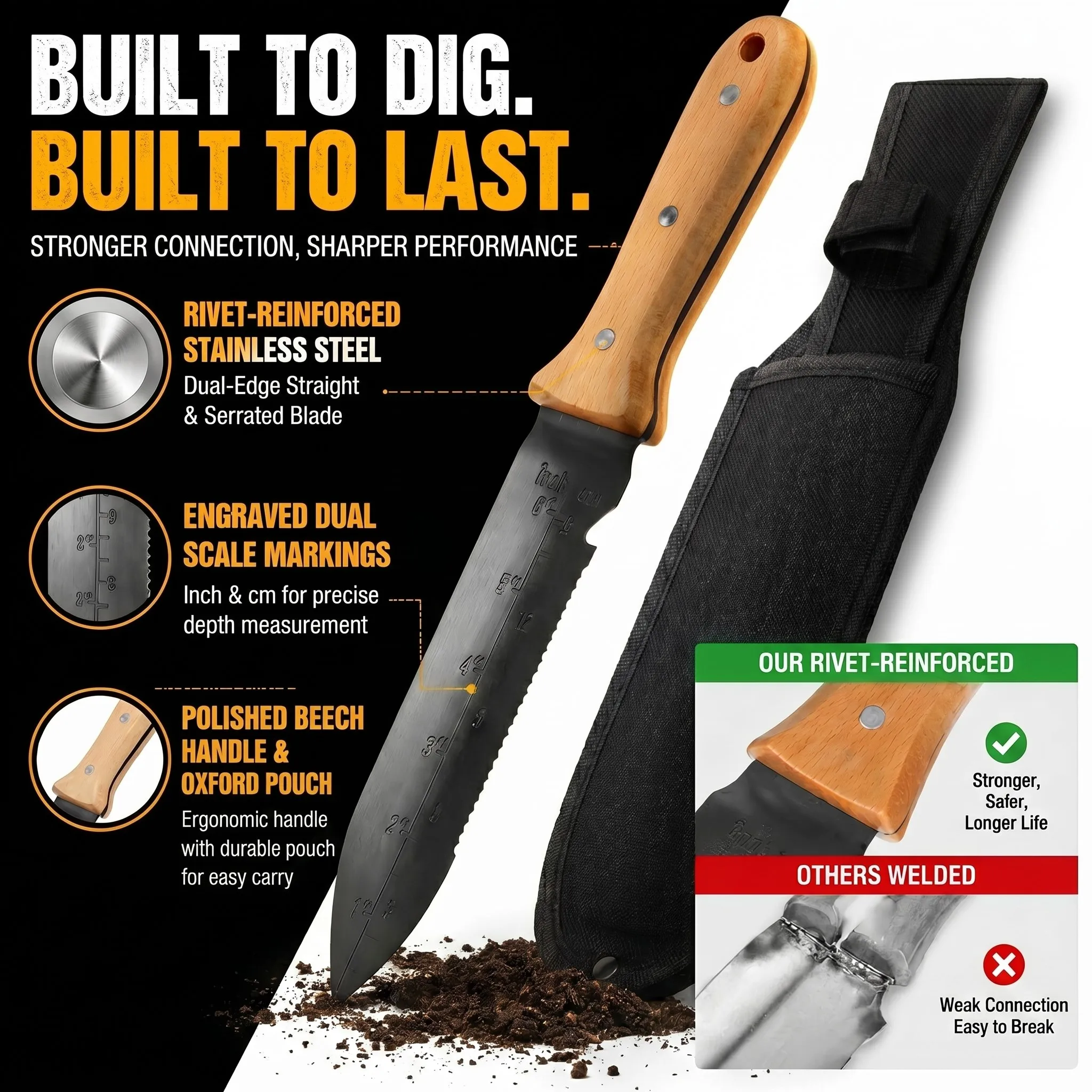 Garden Trowel Stainless Steel  - огляд і ціна Smart Garden Edging