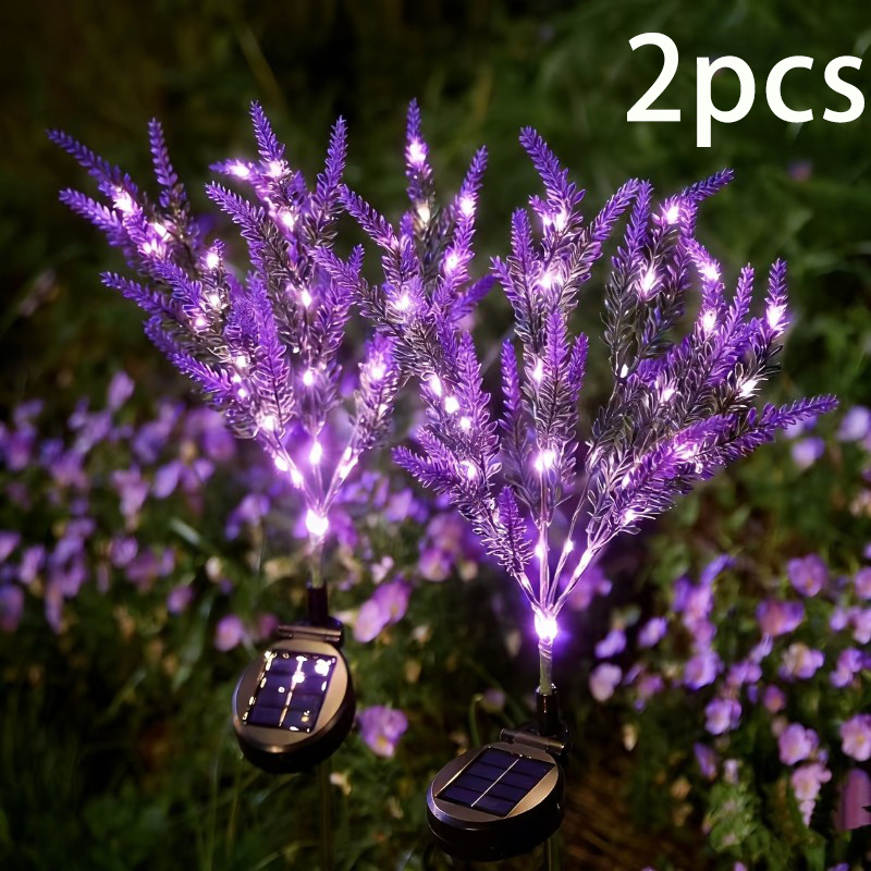 1/2Pcs 7 Heads Purple Solar La - огляд і ціна Smart Garden Solar Lights