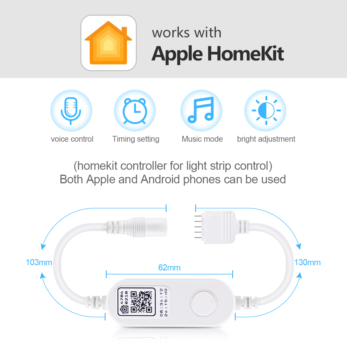 DC 12V WIFI RGBW RGBWW LED Str - огляд і ціна Smart Garden Apple