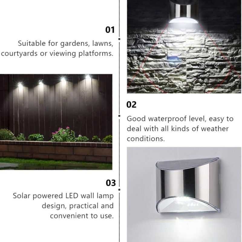 2Pcs Solar Garden Light Stainl - огляд і ціна Smart Garden Solar Lights