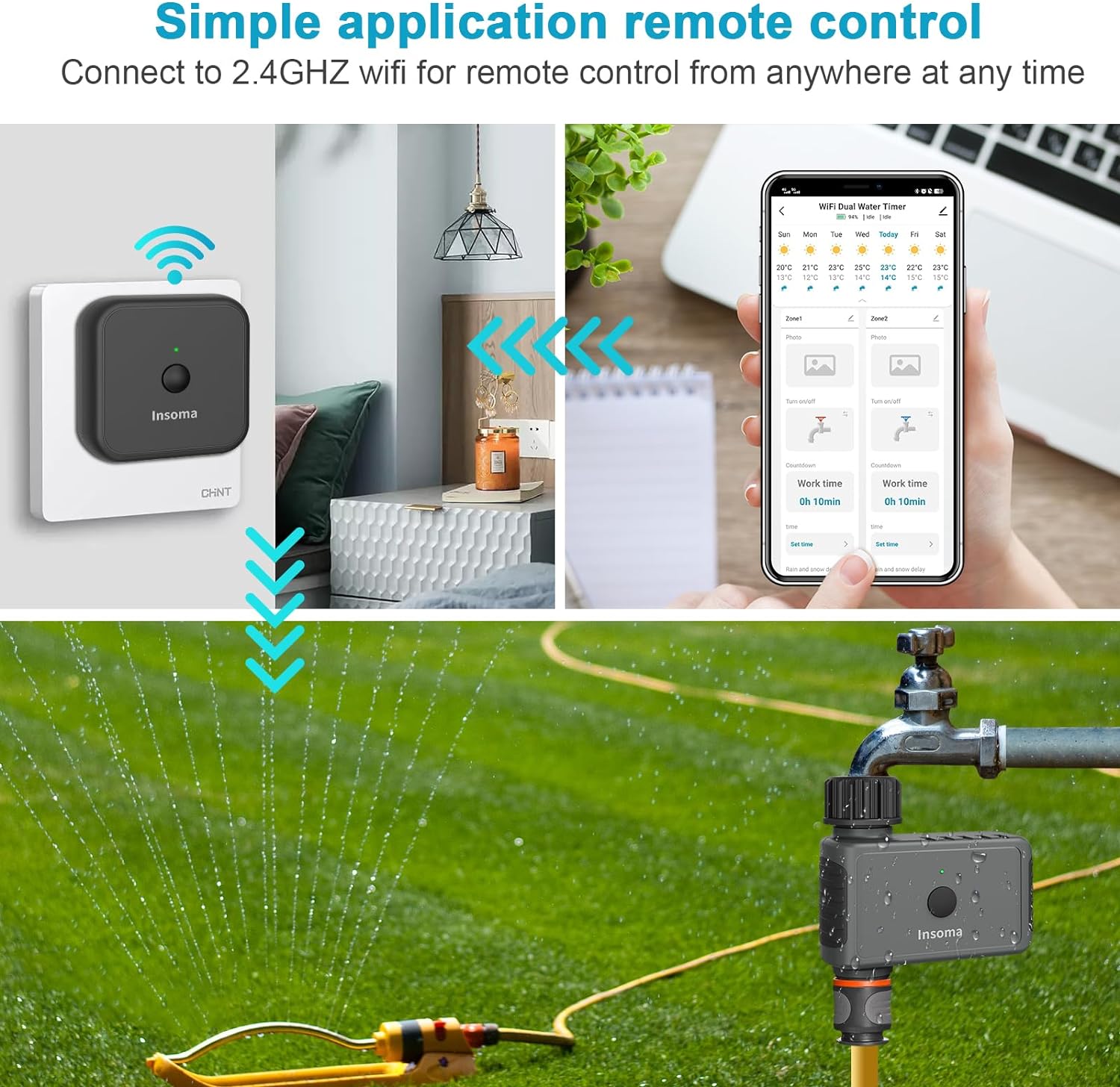 Insoma Wifi Automatic Sprinkle - огляд і ціна Smart Garden Keeper