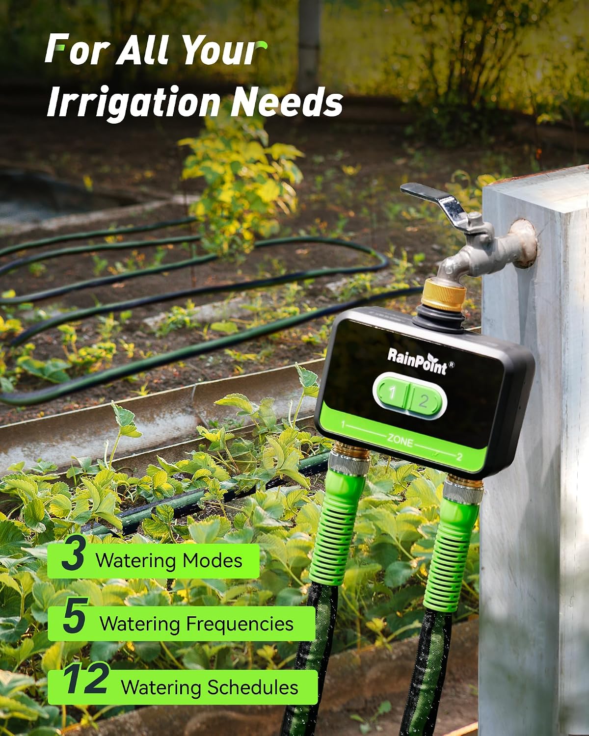 2-Zone Smart WiFi Water Timer  - огляд і ціна Smart Garden Usa