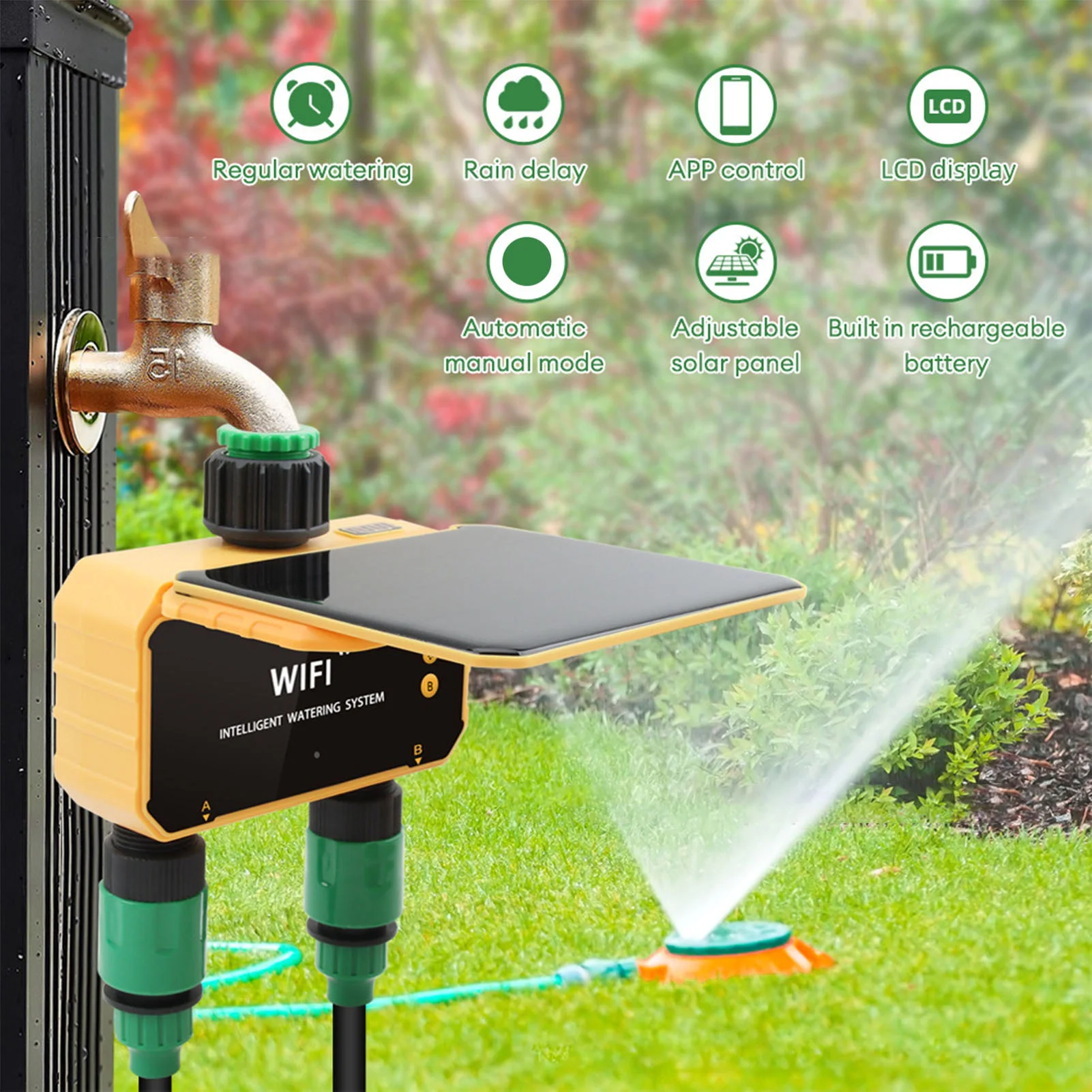Solar WiFi Smart Irrigation Ti - огляд і ціна Smart Garden Usa