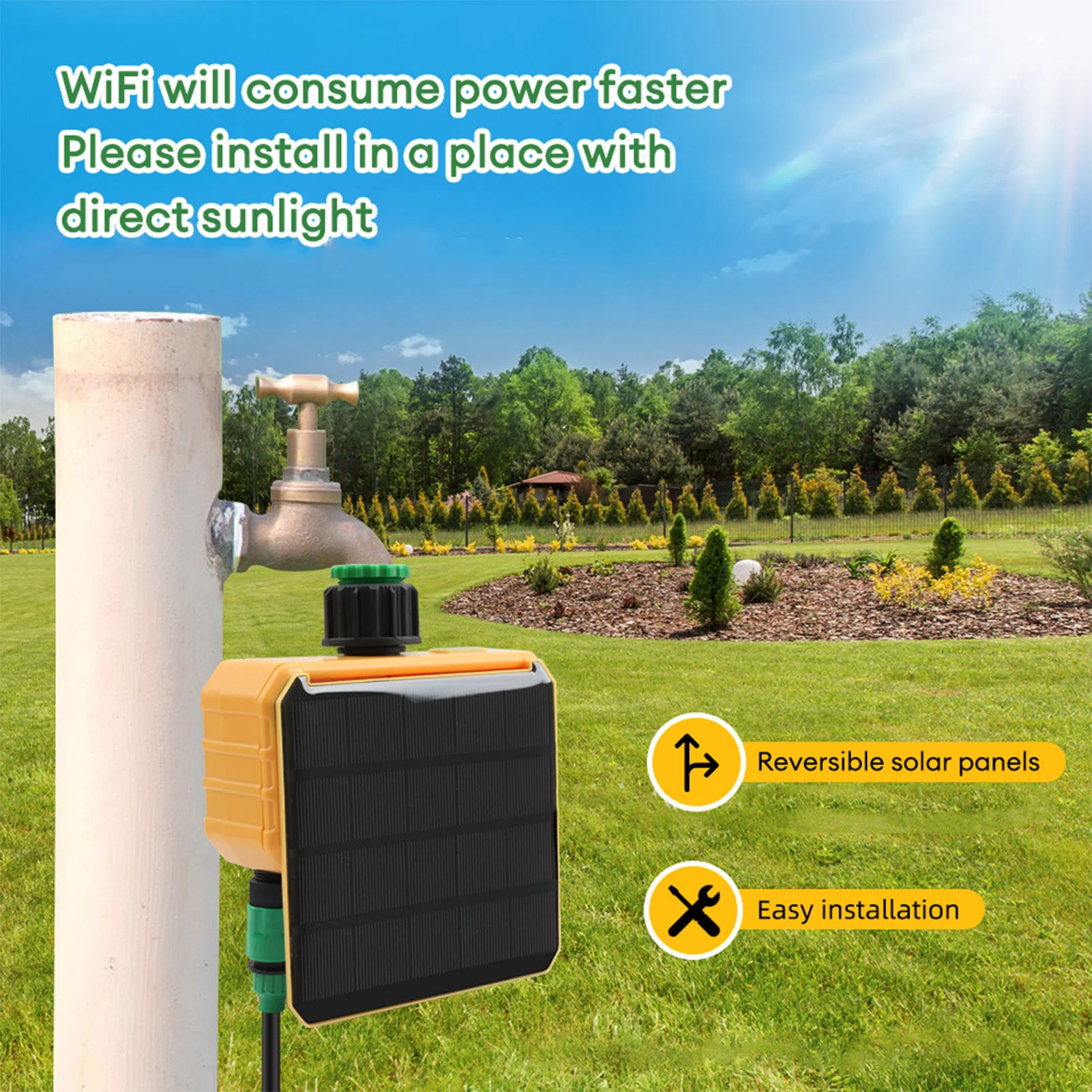Solar WiFi Smart Irrigation Ti - огляд і ціна Smart Garden Usa