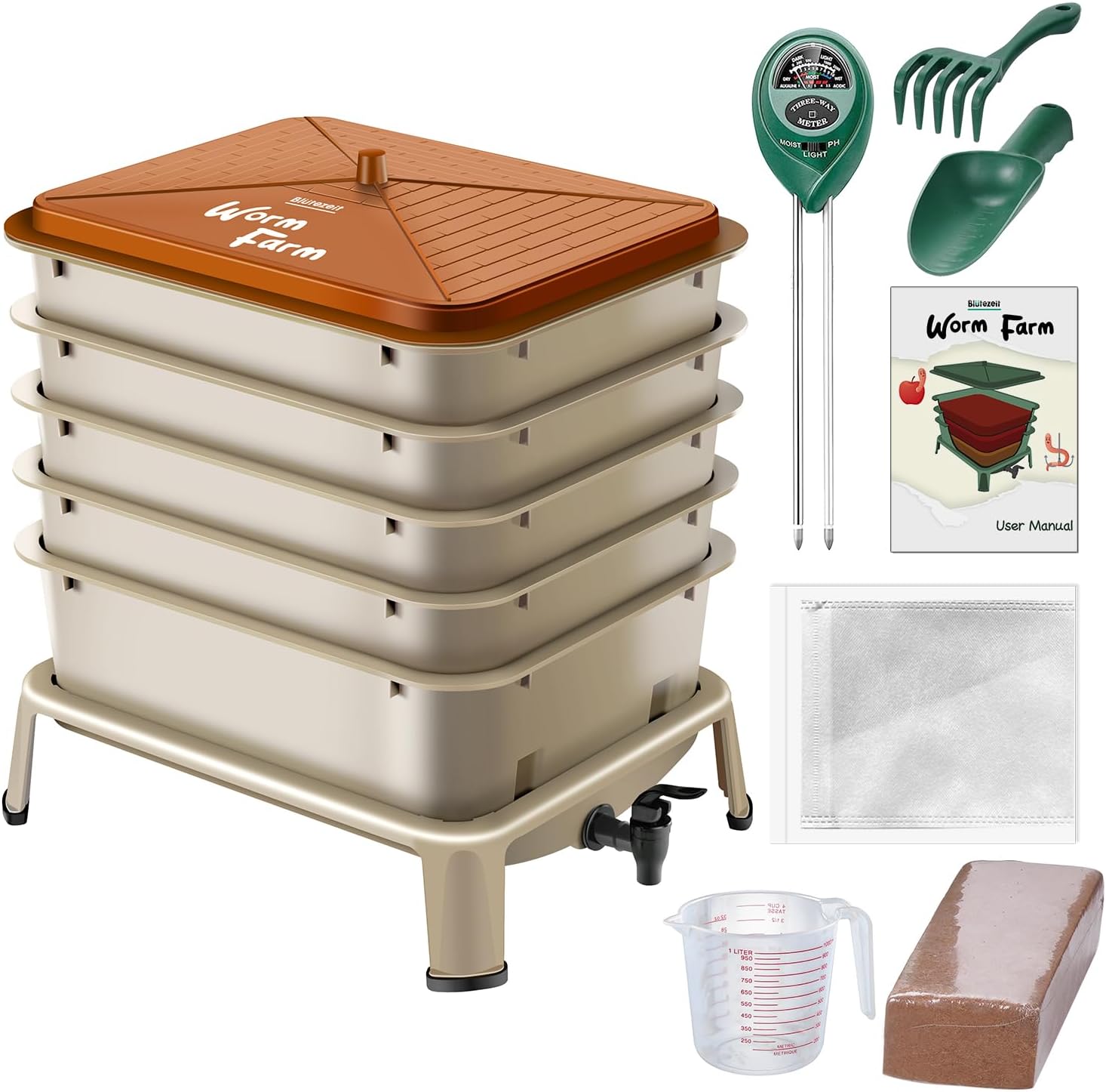 Indoor & Outdoor Worm Compost  - огляд і ціна Composting Kit Indoor