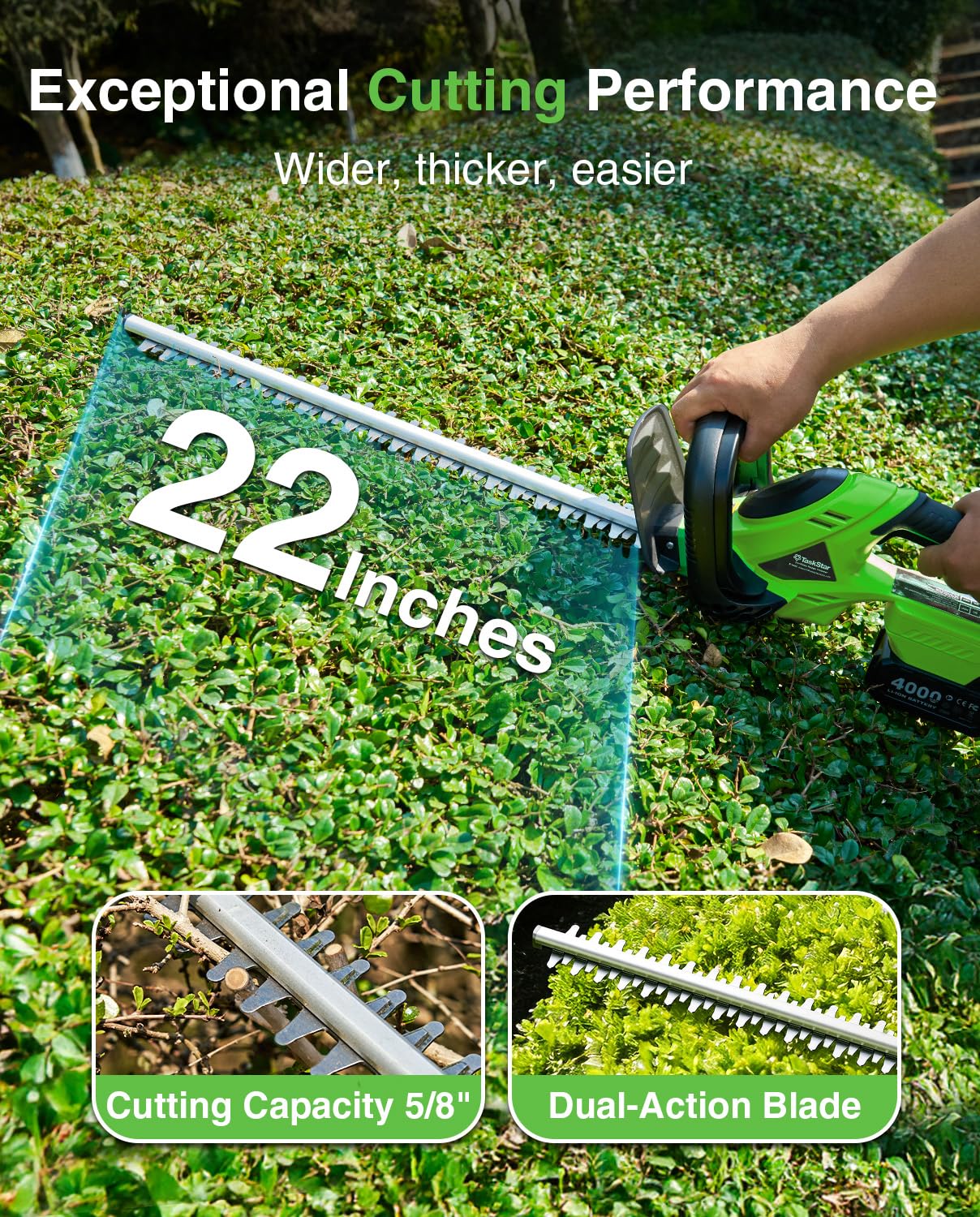 TaskStar Cordless Hedge Trimme - огляд і ціна Smart Garden Edging