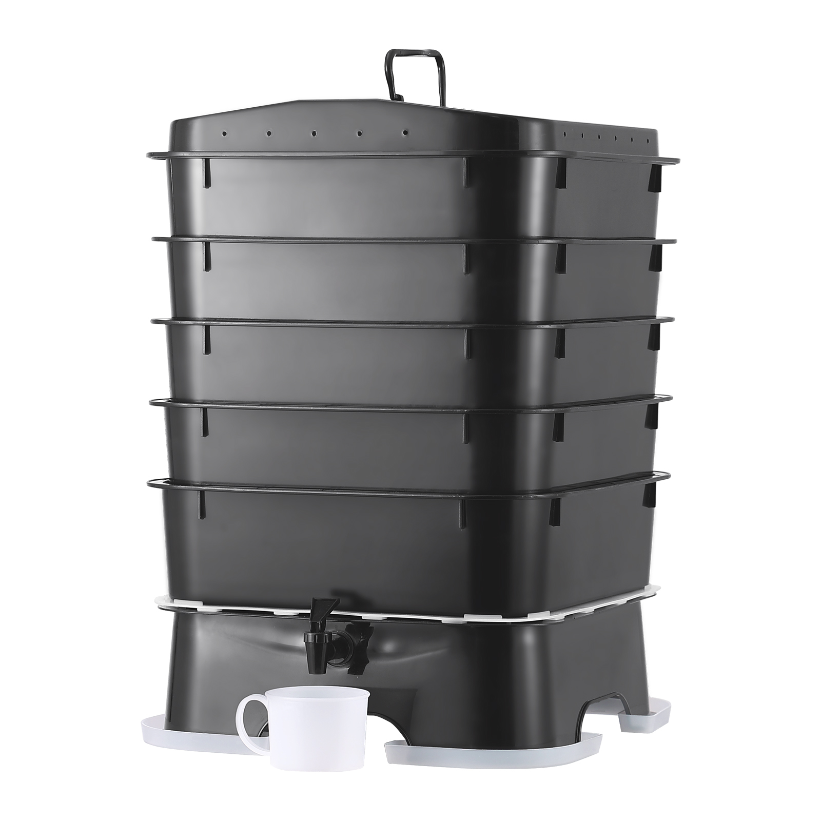 5-Tray Worm Composter Compost  - огляд і ціна Composting Kit Indoor