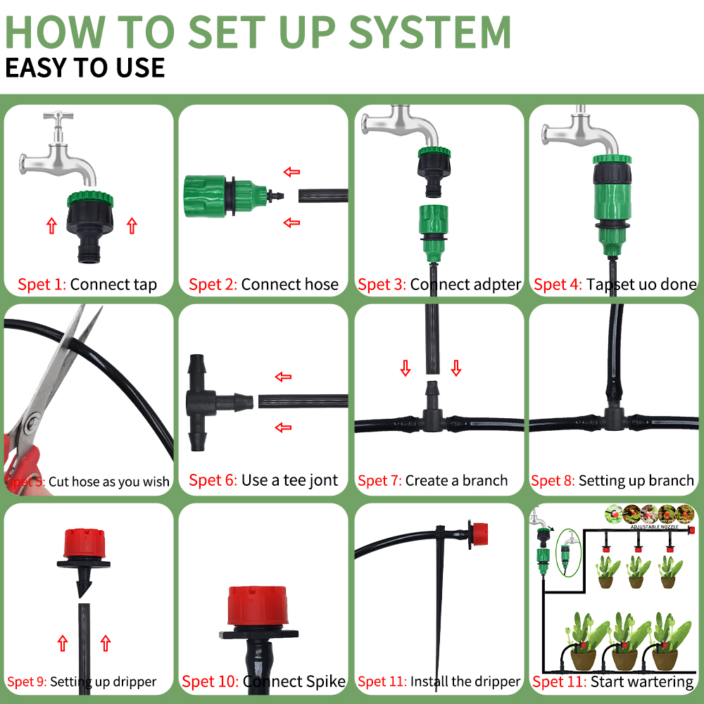 Micro Drip Irrigation System P - огляд і ціна Smart Garden Project